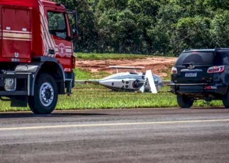 HELICÓPTERO CAI NAS PROXIMIDADES DE AEROPORTO DA CAPITAL