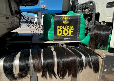 POLÍCIA APREENDE 115 QUILOS DE CABELO HUMANO NA FRONTEIRA COM A BOLÍVIA