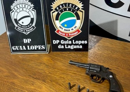 ARMA DE FOGO E MUNIÇÕES USADAS POR HOMEM ACUSADO DE ATIRAR CONTRA O GENRO SÃO APREENDIDAS