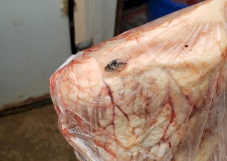 HOMEM É PRESO POR VENDER CARNE ESTRAGADA E COM INSETOS