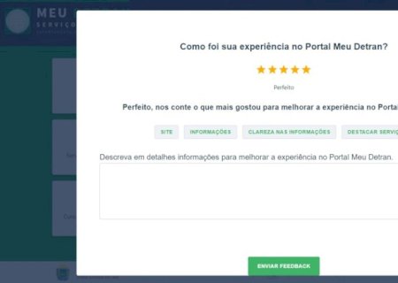 DETRAN-MS LANÇA PESQUISA DE SATISFAÇÃO NO PORTAL DE SERVIÇOS