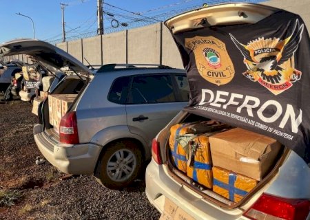 POLÍCIA APREENDE COMBOIO COM R$ 800 MIL EM PRODUTOS CONTRABANDEADOS