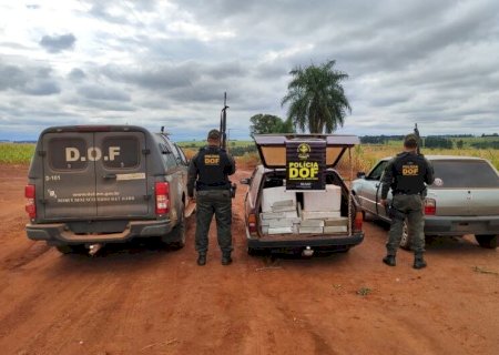 VEÍCULO CARREGADO COM MAIS DE CEM QUILOS DE MACONHA É APREENDIDO EM AMAMBAI