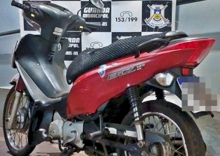 GUARDA MUNICIPAL RECUPERA HONDA BIZ FURTADA