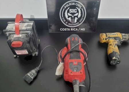 FERRAMENTAS FURTADAS EM CONSTRUÇÃO SÃO RECUPERADAS E AUTOR IDENTIFICADO