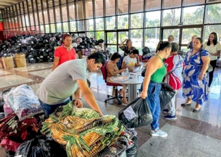 COM MAIS DE 180 MIL PEÇAS ARRECADADAS, CAMPANHA SEU ABRAÇO AQUECE INICIA ENTREGA DE DOAÇÕES