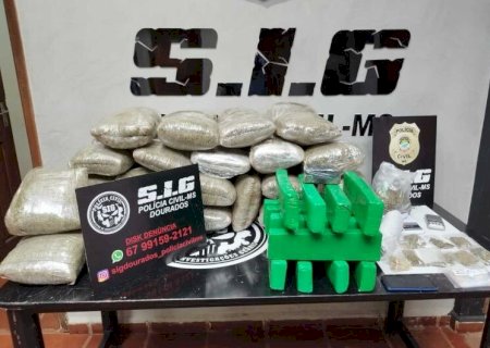 APÓS DENÚNCIA, TRAFICANTE É PRESO COM DROGAS EM ENTREPOSTO NO PARQUE NOVA DOURADOS