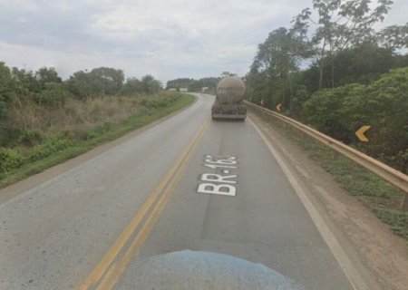 HOMEM MORRE ATROPELADO NA BR-163