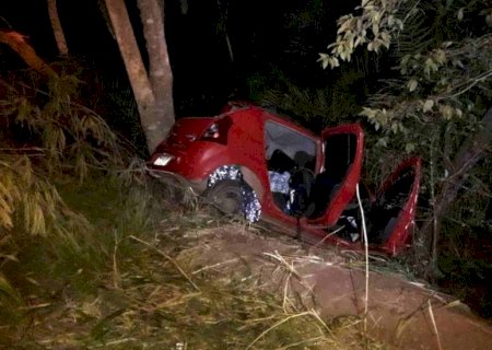 ADOLESCENTE MORRE APÓS CARRO COLIDIR CONTRA ÁRVORE NA MS-339