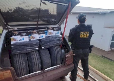 VEÍCULO CARREGADO COM PRODUTOS CONTRABANDEADOS É APREENDIDO NA MS-379