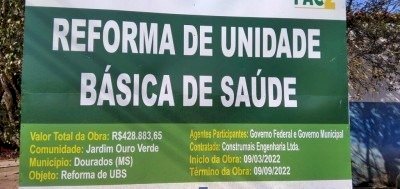ATRASO NA REFORMA DA UNIDADE DE SAÚDE DO OURO VERDE CHEGA A 22 MESES