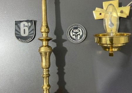 HOMEM É PRESO APÓS FURTAR OBJETOS SAGRADOS DA IGREJA CATÓLICA