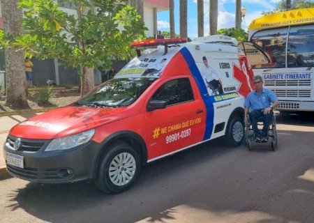 ALEX CADEIRANTE COMPRA AMBULÂNCIA PARA TRANSPORTAR PACIENTES QUE RECEBEREM ALTA MÉDICA