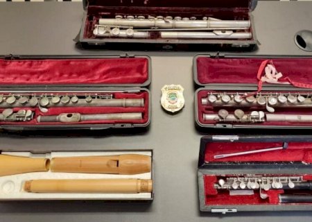 INSTRUMENTOS MUSICAIS FURTADOS E AVALIADOS EM R$ 15 MIL SÃO RECUPERADOS