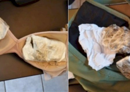 MULHERES SÃO FLAGRADAS TENTANDO ENTRAR EM PRESÍDIO COM DROGAS NO SUTIÃ
