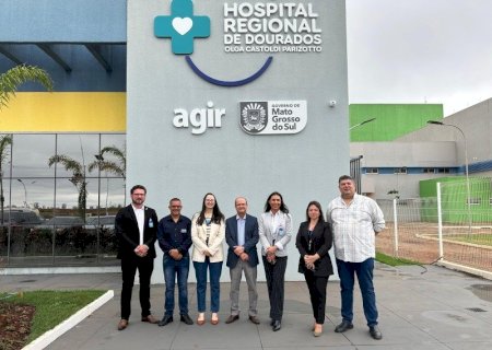 INSPETOR CABRAL VISITA HOSPITAL REGIONAL DE DOURADOS COM O VICE-GOVERNADOR BARBOSINHA