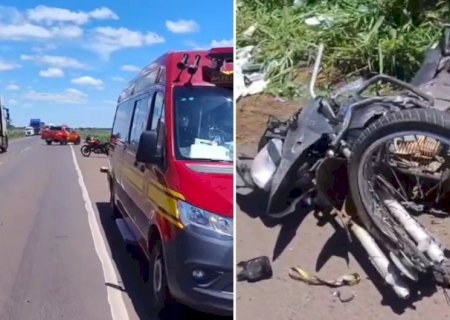 MOTOCICLISTA SOFRE AMPUTAÇÃO DE PERNA EM ACIDENTE COM CARRETA