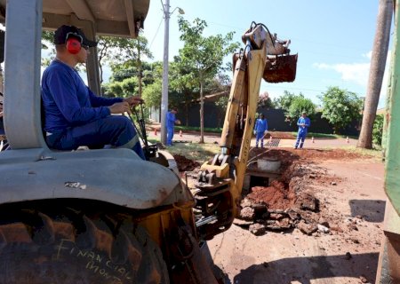 PREFEITURA INICIA CONSTRUÇÃO DE NOVA BOCA DE DRAGÃO EM SEGUNDA PISTA DA AVENIDA INDAIÁ