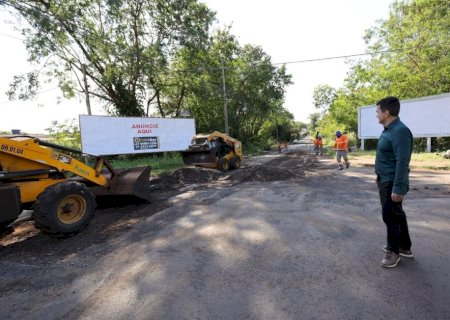 FRENTE DE RECUPERAÇÃO ASFÁLTICA CHEGA À RUA FREI ANTÔNIO, NO GRANDE ÁGUA BOA